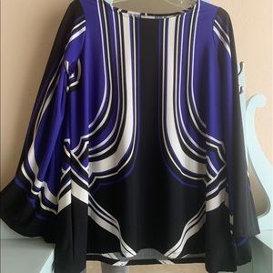 Avenue- Size 14/16 Tunic Patterned Blouse